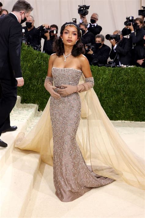 dior met gala 2021|Met Gala 2021: Yara Shahidi's Dior Look Honored Josephine Baker.